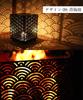Japanese Pattern Fire set including the fire rectangular top and storage bag S'more (S'more) Four-Sided Pit 3-piece pit, plate, (Seigaiha pattern)