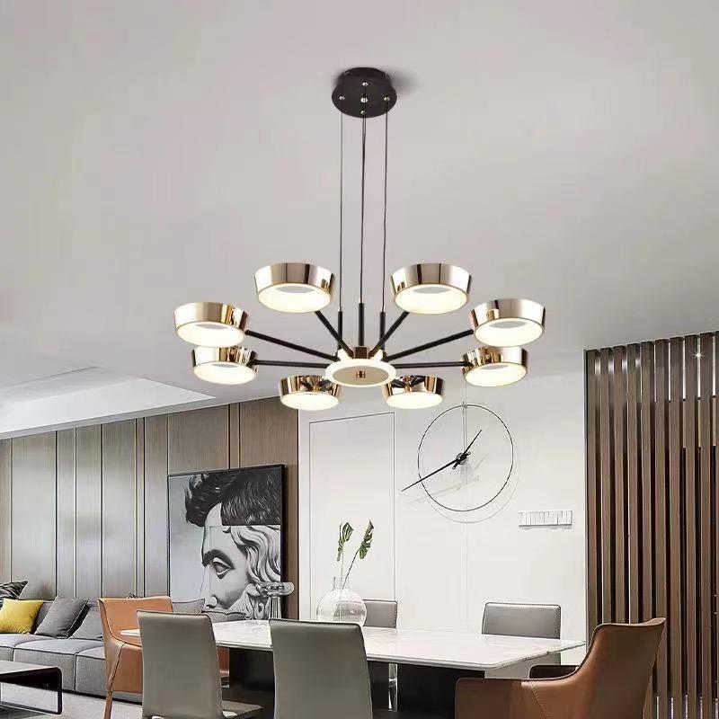 Люстра для гостиной, простая современная атмосфера, лампа для зала, роскошный основной светильник, лампы для спальни, столовой