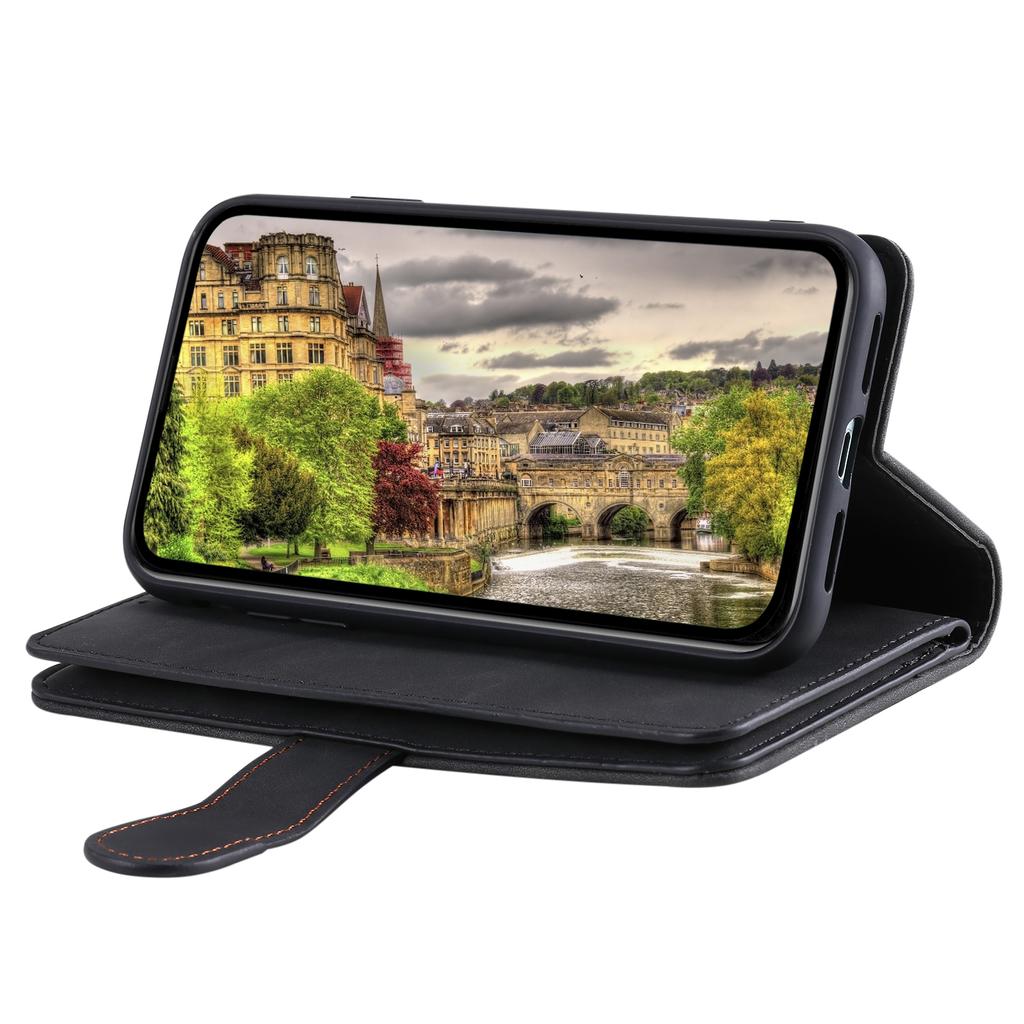 Для Xiaomi Redmi Note 15 4G (Глобальный) Чехол 9 отделений для карт Кошелек на молнии Чехол для телефона из ПУ кожи с ремешком на запястье