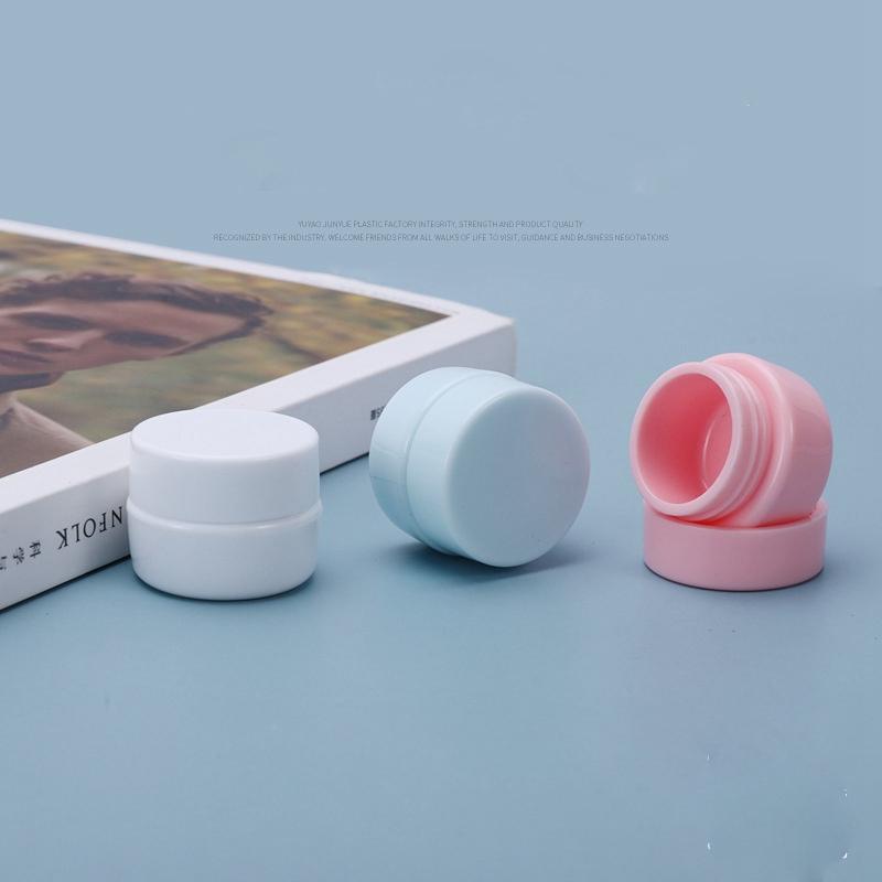 Банка для крема для лица, контейнер для плотной талии, термостабильная пластиковая многоразовая бутылка, красочная дорожная косметическая коробка