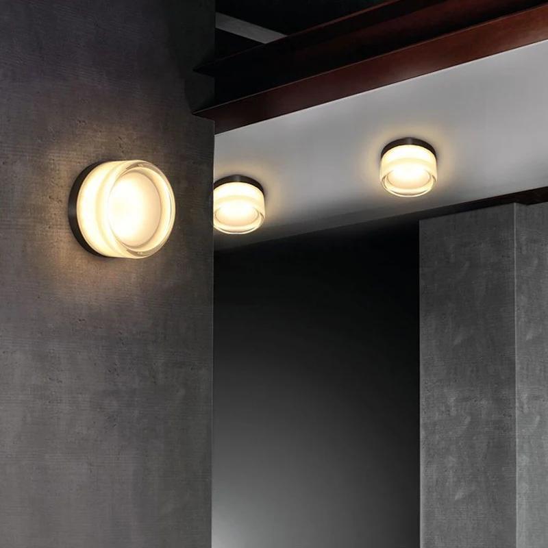 Светодиодная лампа Amber Jelly Small Wall Sconses, украшение для прикроватной комнаты, светильник для прохода в отеле