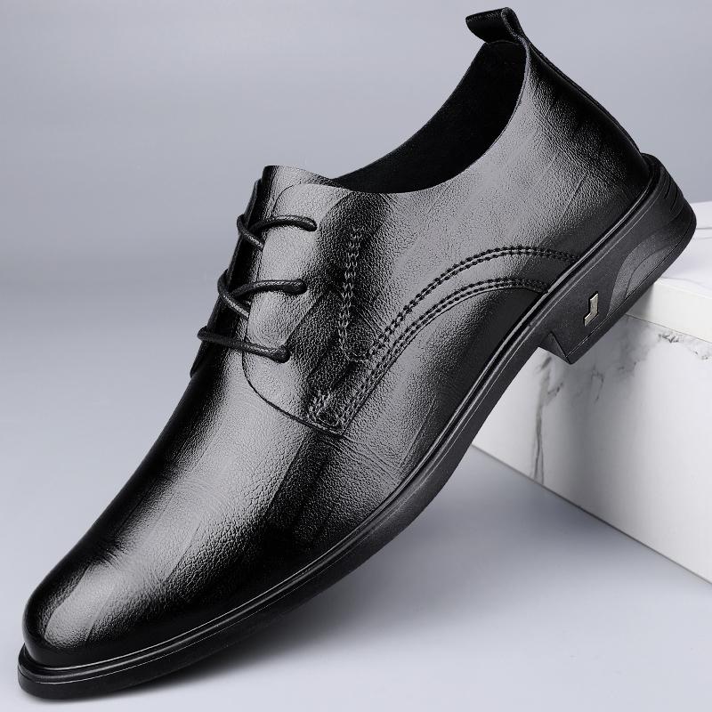 Genuine Leather Casual Shoes Classic Mens Oxford Shoes Outdoor Male Formal Dress Footwear Elegantes Outdoor Derby Shoes Sneakers