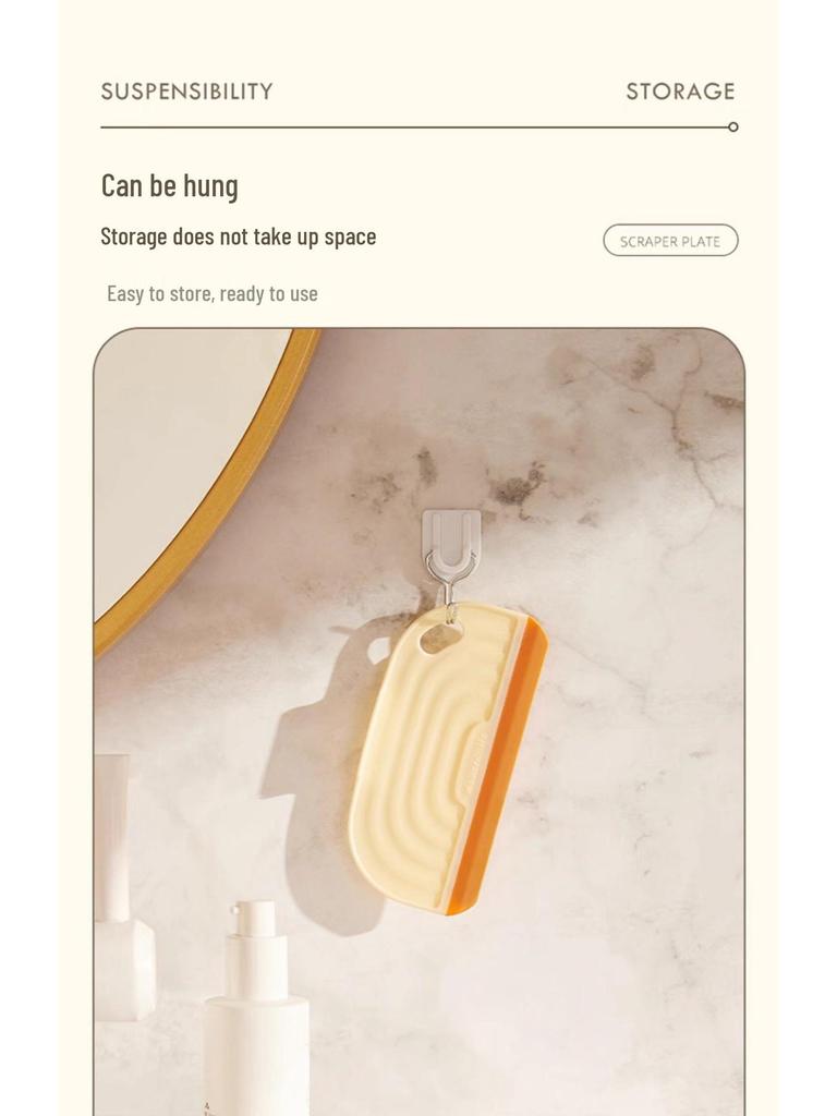 Mini Silicone Bathroom Squeegee Glass & Countertop Cleaning Tool