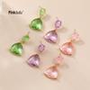 Pinkdudu модные трендовые цветные бриллиантовые геометрические серьги-подвески милые треугольные серьги для подарка PD2161
