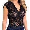 Sexy Women V Neck Lace Vest Top Solid Sleeveless Hollow Tank Female Strap Perspective Vest Crop Tops Camisole Wild Streetwear