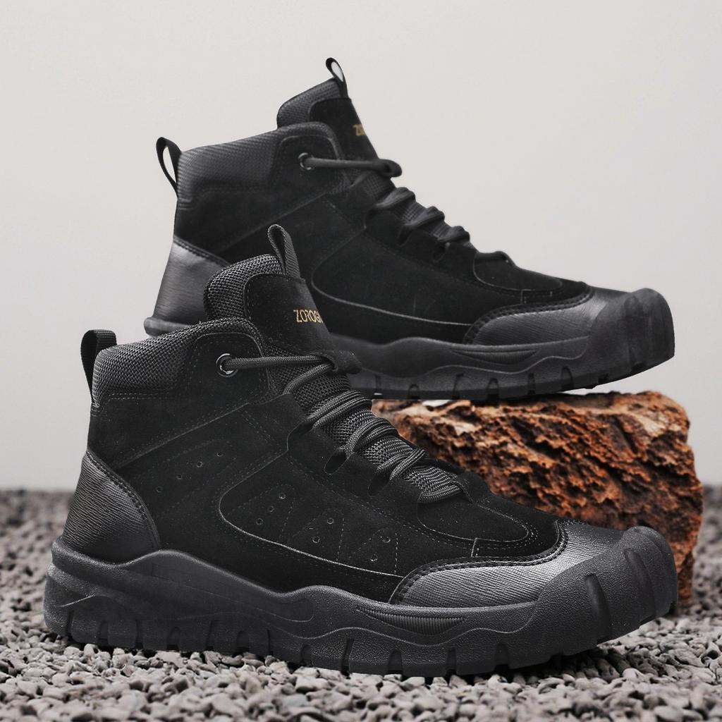 TUINANLE Мужские походные ботинки для активного отдыха, кемпинга, альпинизма, треккинговые кроссовки для мужчин, повседневные ботинки с высоким берцем