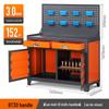 CNC Machine Tool Workbench with BT40 Tool Cabinet & BT30/HSK Tool Holder Locking Station