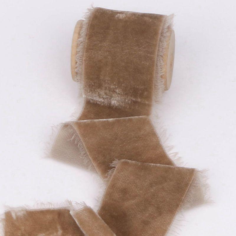 1 м/рулон Бархатная лента с флокированием, отрываемая вручную, DIY, украшение для торта, подарка, свадебного приглашения, браслета, цветов, бархатная лента, отрываемая вручную