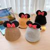 Шляпа для младенца для верховой езды: Теплая осенне-зимняя защита от солнца с милым бантиком Минни