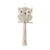 Boho Owl Macrame Hanging Decor for Dormitory and Nursery