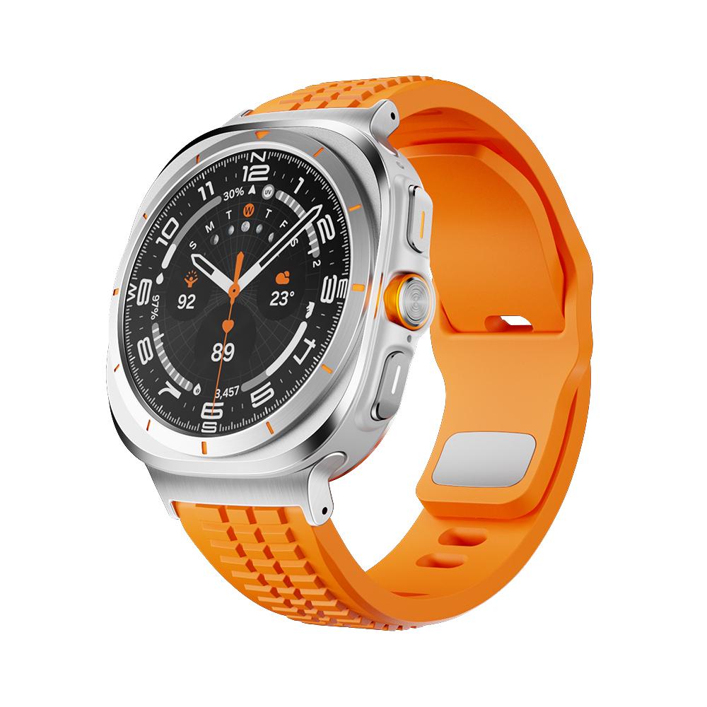 Спортивный силиконовый ремешок для Samsung Galaxy Watch Ultra 2025 Браслет Мужской наручный ремешок для Samsung Galaxy Watch Ultra 47 мм 2024 Correa
