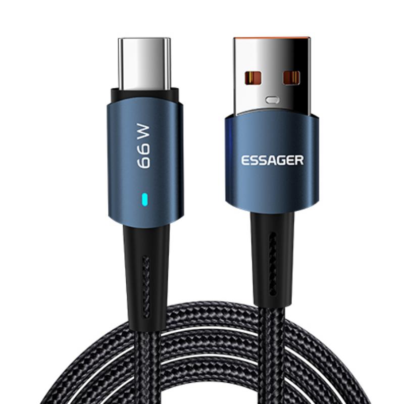 Essager Кабель USB Type C PD66W Кабель для быстрой зарядки Кабель для передачи данных мобильного телефона для Samsung Huawei Xiaomi Mi Redmi Сотовый телефон USB-провод