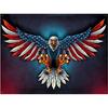 Полная 5D Diy Алмазная Картина Бесплатная Алмазная Вышивка Орел Вышивка Крестом Домашний Декор Ручной Работы Подарок