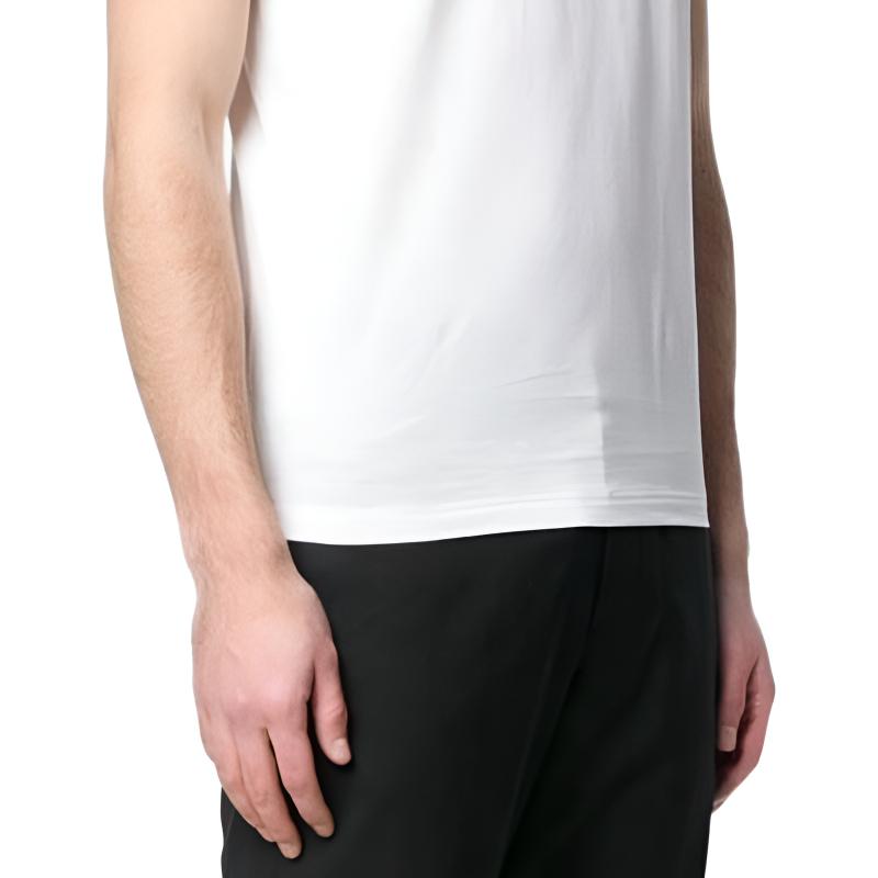 FENDI T-Shirts Men's White Crew Neck Moderate Straight Fit FAF532A78JF0-ZNM