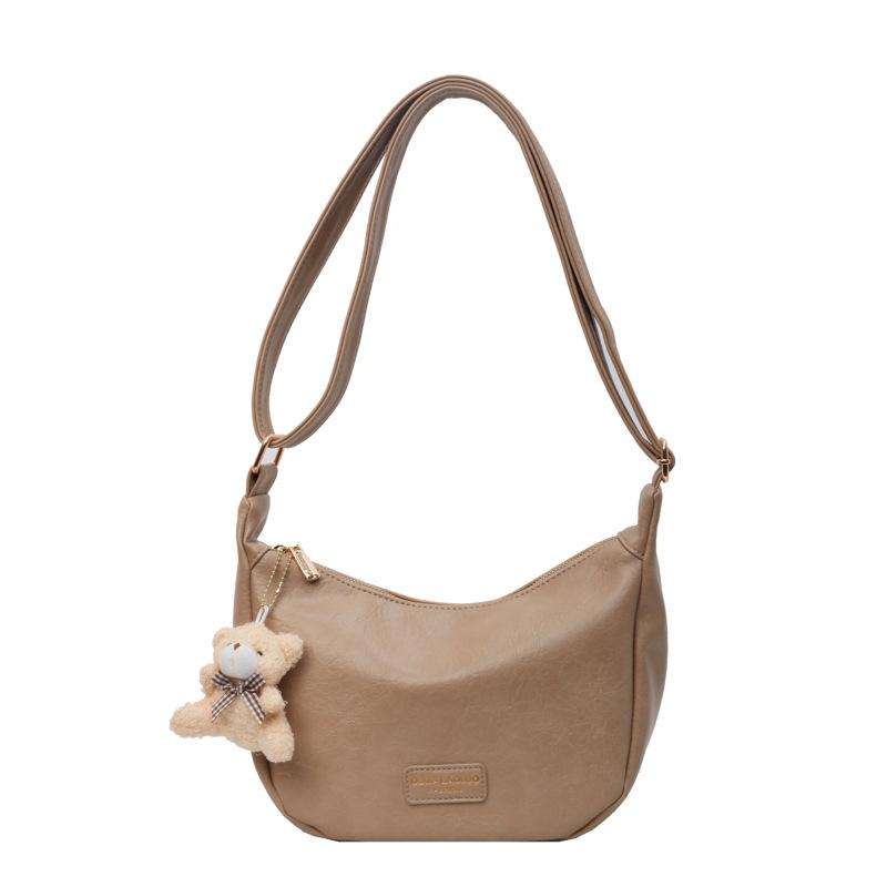 Популярная мода этого годаЖенская сумка-мессенджер из мягкой кожи 2025 весна новая универсальная сумка-пельмень