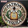 Винтажный металлический настенный плакат Patron Tequila Mexicana для бара в гараж