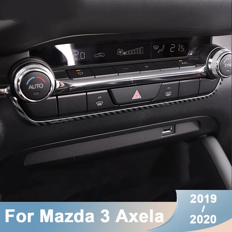 Для Mazda 3 Axela из нержавеющей стали, приборная панель автомобиля, накладка с центральным управлением, внутренние молдинги, наклейки, аксессуары