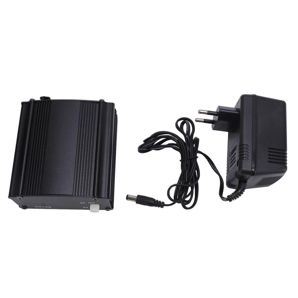 Фантомное питание 48 В с адаптером, корпус из алюминиевого сплава, блок фантомного питания для конденсаторного микрофона