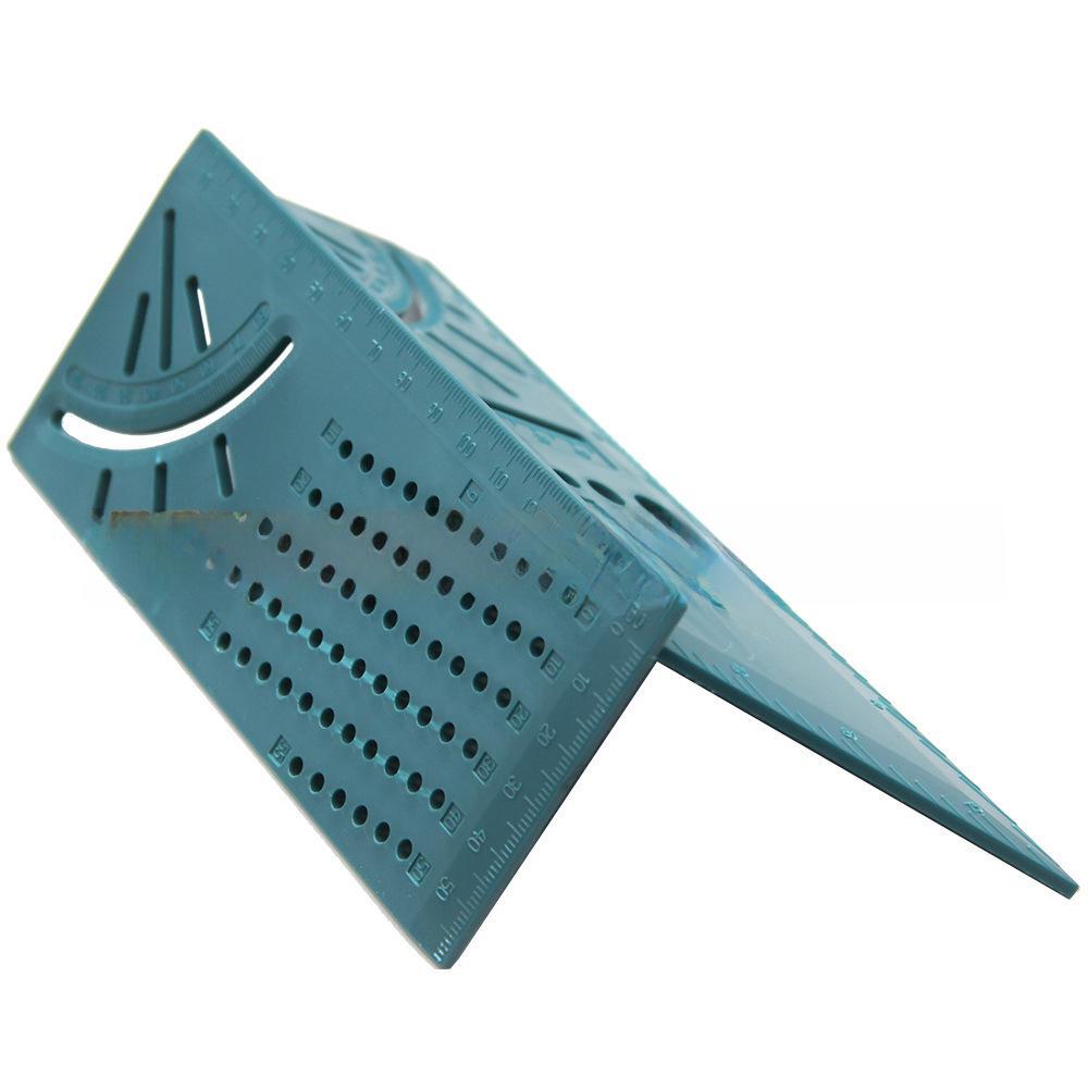 Многофункциональная 3D-угловая линейка: Деревообрабатывающий инструмент для скосов и линий (45°/90°)