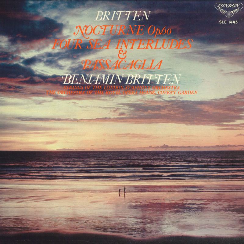 LP Record BENJAMIN BRITTEN Britten Nocturne Sea Intermezzo SLC1445 LONDON Japan Classical Used