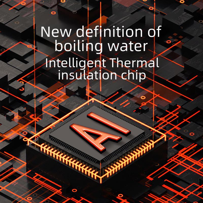 Электрический чайник Chigo: Двухслойный, защита от ожогов, автоматическое отключение, постоянная температура.