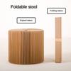 Folding Paper Stool Shoes Changing Short Stool Round Stool Multi-Functional Household Portable Kraft Paper Stool Waterproof Hallway Stool