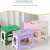 Plastic Folding Stool Thickened Foldable Small Bench Chair Lightweight Super Load-Bearing Shoe Changing Stool Outdoor Camping