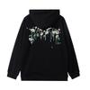 Wassup Trendy Brand Melting Floral Letter Sweatshirt Men's Hooded Autumn and Winter 2024 New National Trend Couple Style Jacket