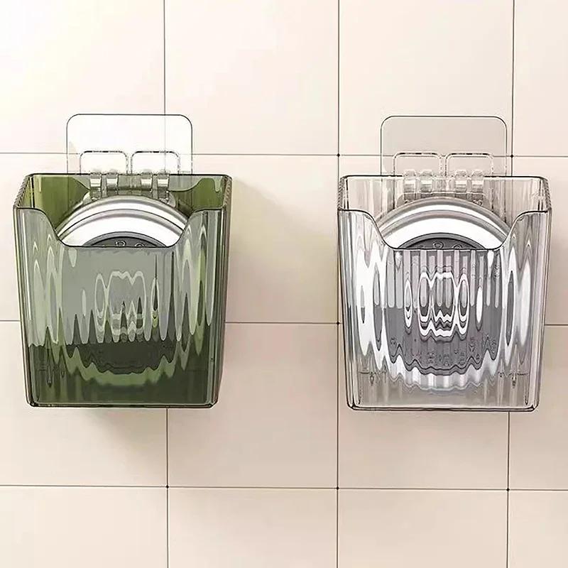 Настенный ящик для хранения вещей, экономящий место, пластиковая угловая полка для душа без перфоратора, кухонный контейнер для хранения зеленого лука, имбиря, чеснока