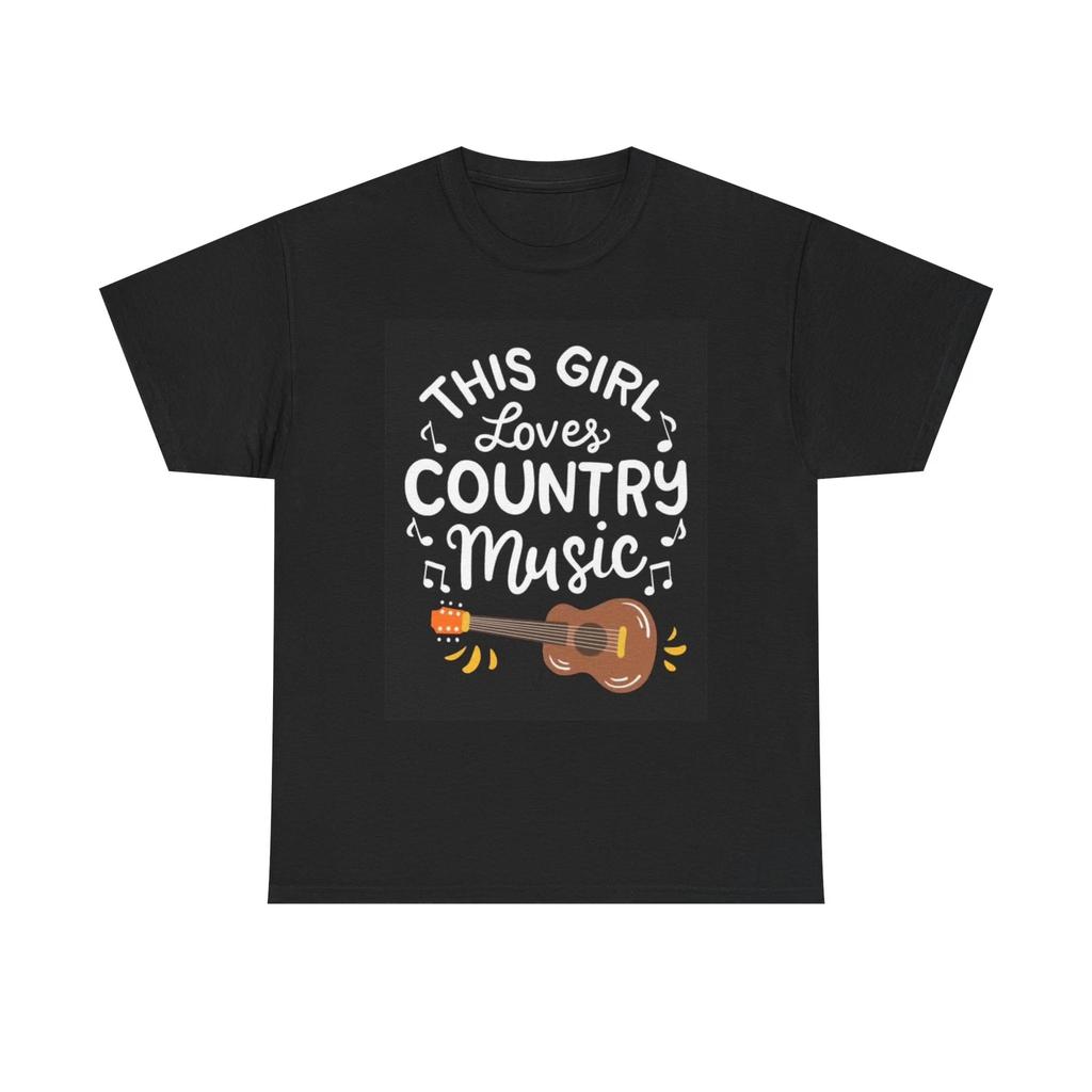 Men's and Women's T-shirts This Girl Loves Country Music