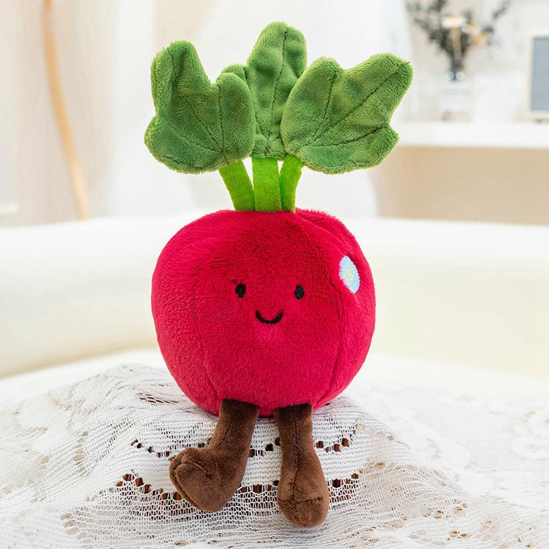Fun Simulation Vegetable Plush Pendant Cute Vegetable Plush Doll Carrot Corn Doll Children's Gift