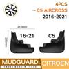 4 шт. передние и задние автомобильные брызговики для Citroen TiaNY C5 Aircross 2016-2018, брызговики на крыльях, брызговики
