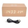 Digital Alarm Clock Wireless Charging Automatic Temperature Detection Safe Stable LED Electronic