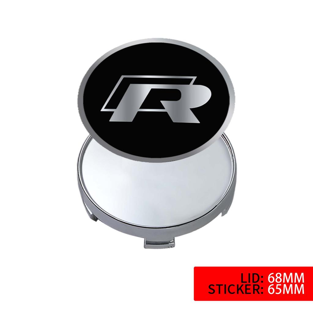 Для VW Volkswagen Jetta MK5 Golf 4 шт. 60 мм / 63 мм / 68 мм Центральные колпаки колес автомобиля Покрышки для дисков колес Автоаксессуары Для Volkswagen