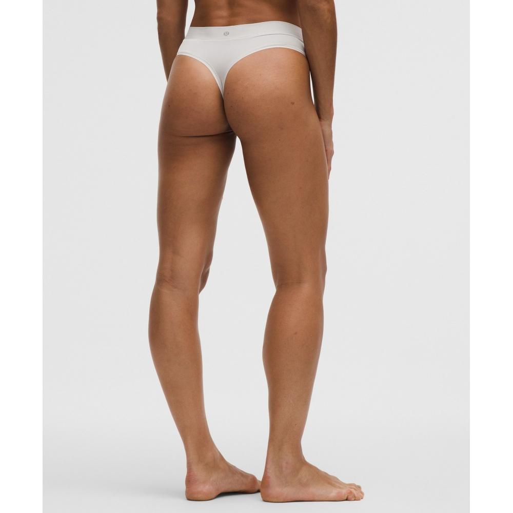 Lululemon Слинг-стринги Underease с высокой талией, 3 шт., цвет: голубиный серый, пеликан, синий Синатра