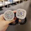 Shiny Crystal Rhinestone Thick Hair Circle Hair Rope Diamond High Elastic Rubber Band Headdress