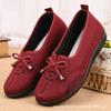 Womens Comfortable Slip-On Flat Shoes Elderly Soft Rubber Sole Breathable Mesh Upper Non-Slip Daily Wear