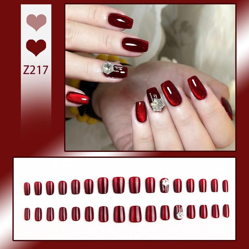 Роскошный прозрачный румянец, набор накладных ногтей «Розовый пузырь» с носимыми наклейками