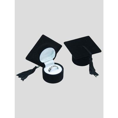 1 шт. Шкатулка для хранения украшений в форме выпускной шляпы Sun Travel Cool Back To School