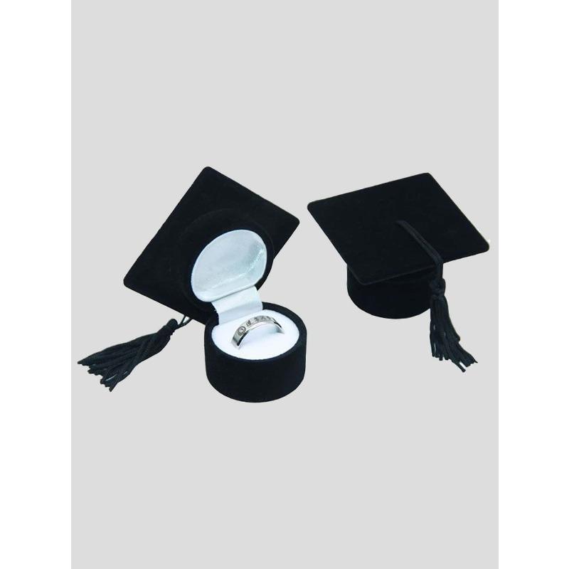 1 шт. Шкатулка для хранения украшений в форме выпускной шляпы Sun Travel Cool Back To School