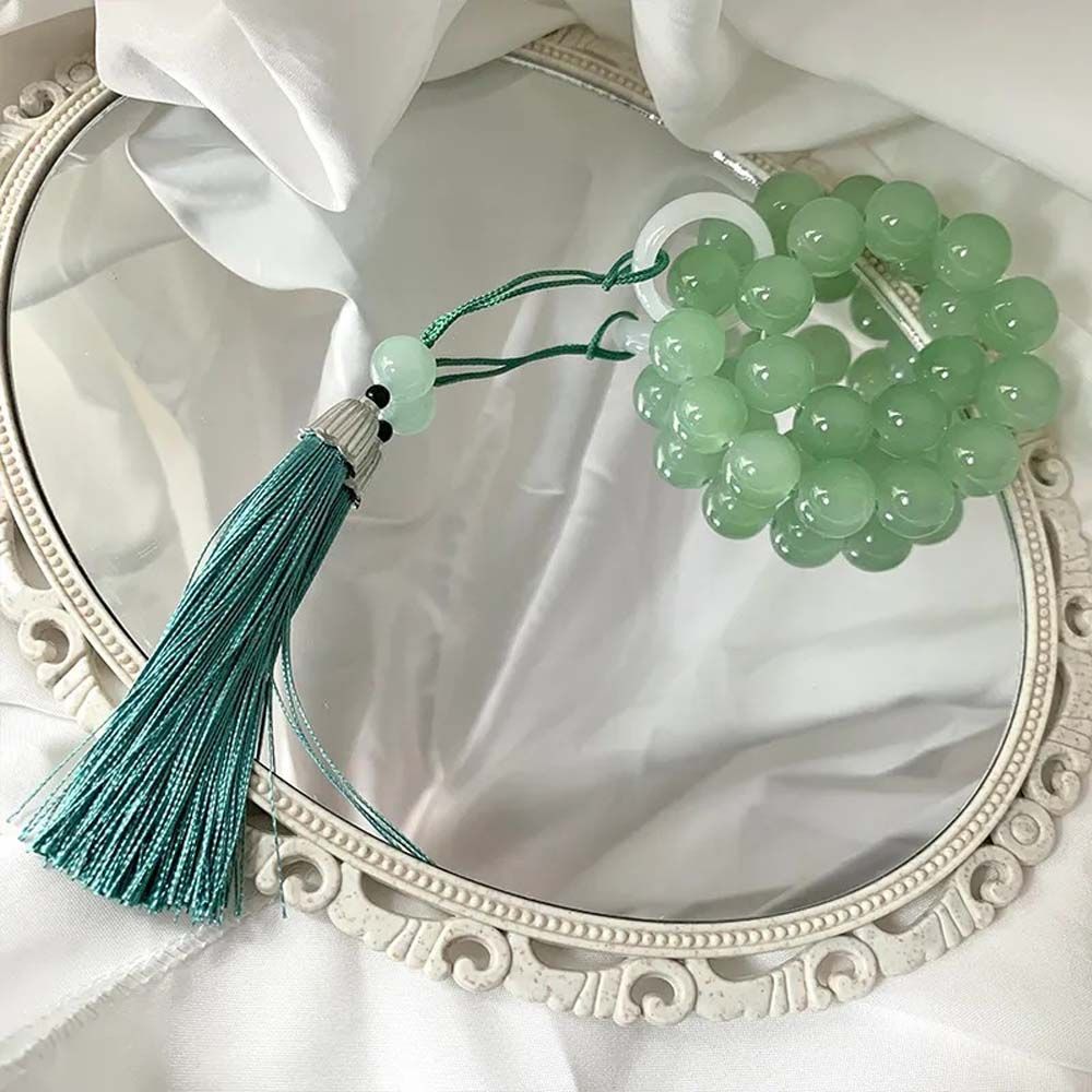 Bangles Green Beads Antique Bracelet Female Hand Chain Chinese Style Bracelets Stone Bracelets