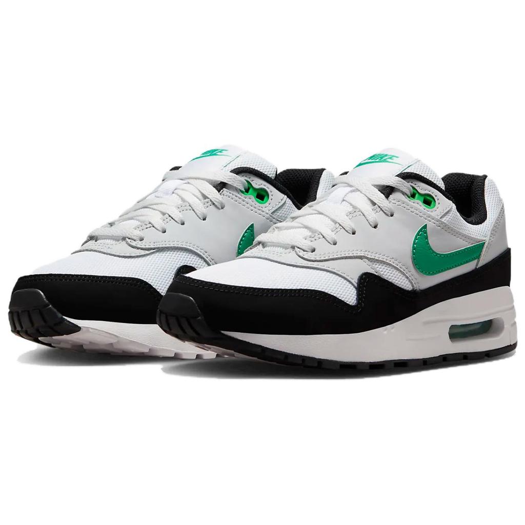 Nike Air Max 1 GS Black Stadium Green Kids Sneakers White Pure-Platinum DZ3307-108