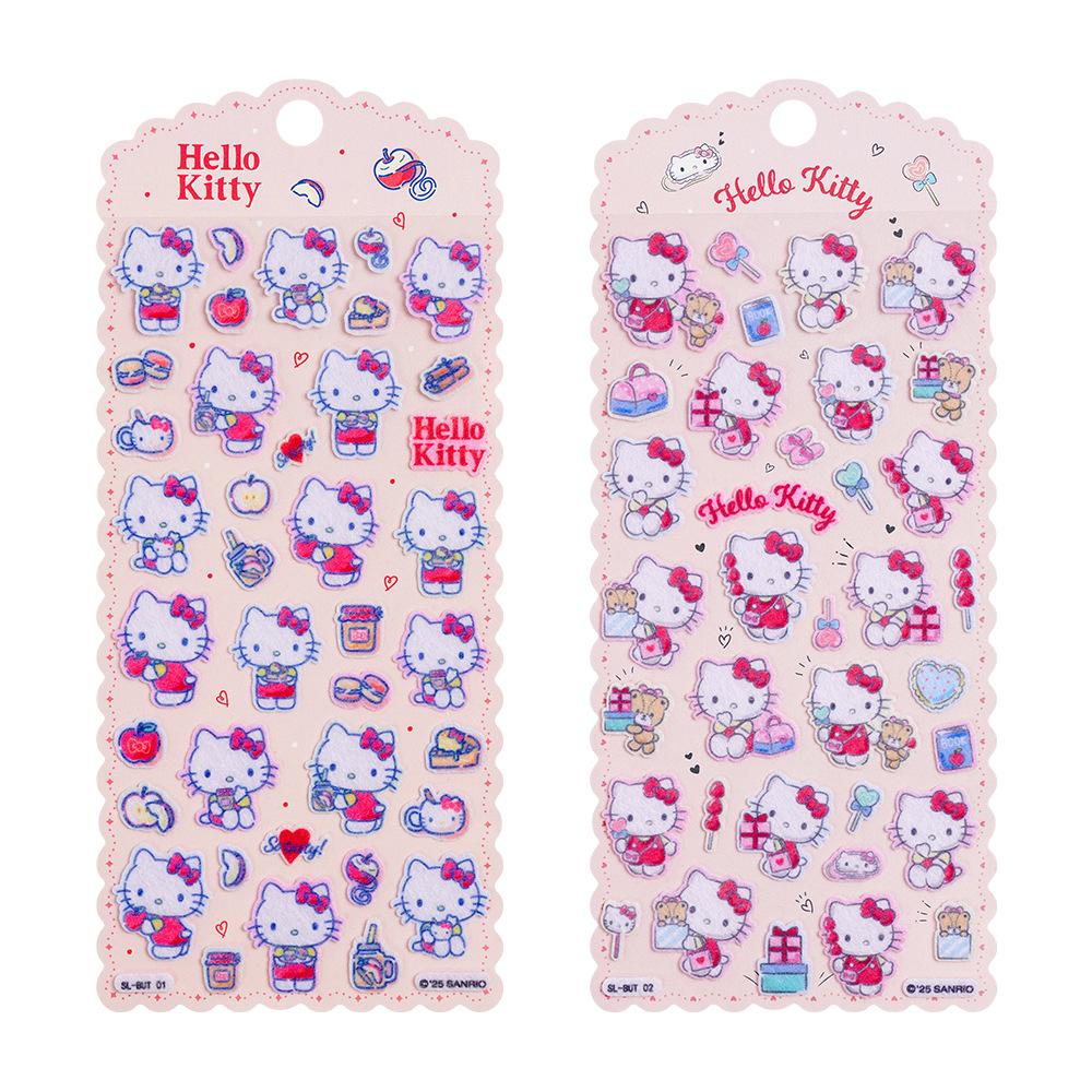Новые Sanrio 3D Объемные Милые Наклейки Хелло Китти Куроми Мелоди Декоративные Чашки Книга Творческие Награды Пузырьковые Наклейки