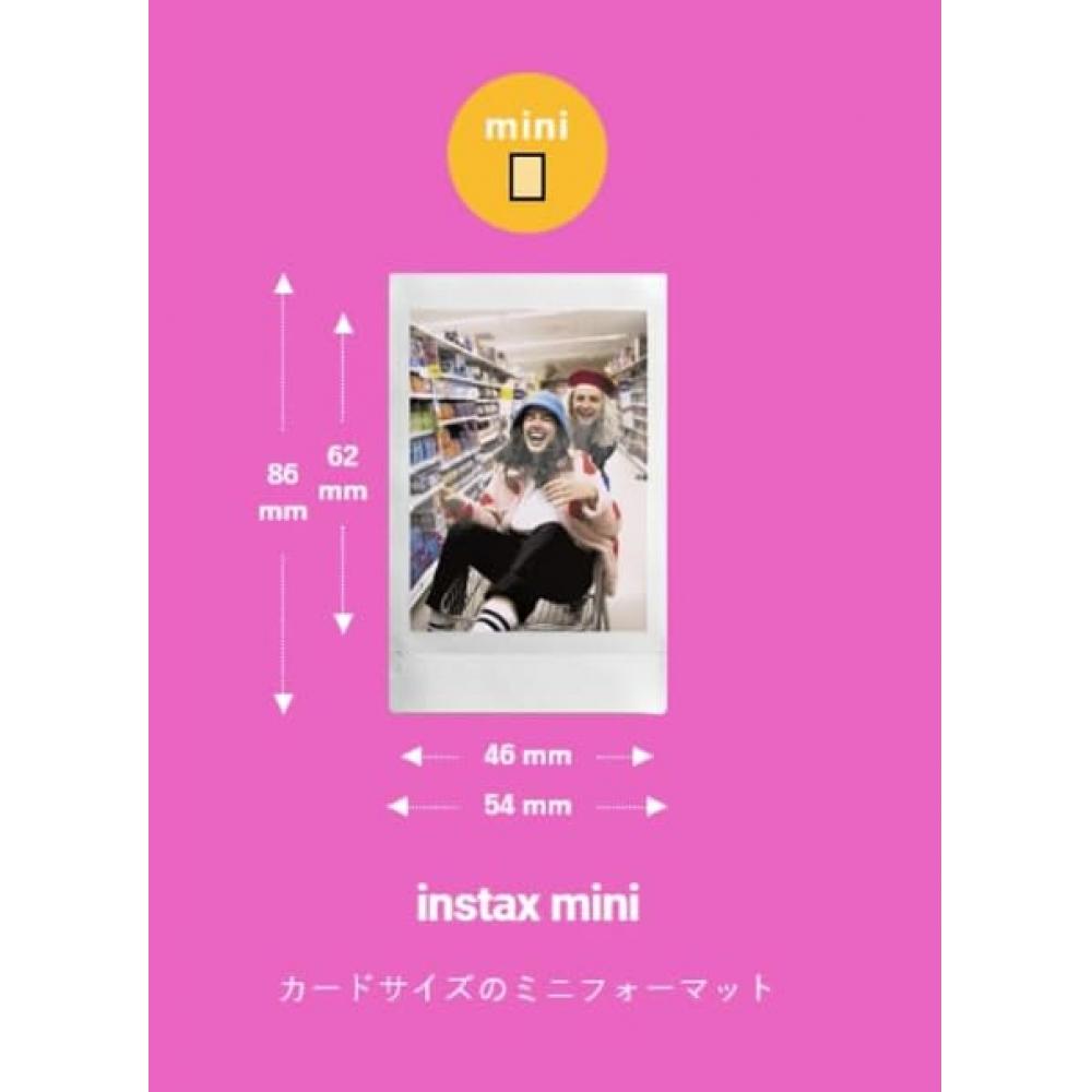 Фотоаппарат моментальной печати Fuji Film Instax Mini JP2, 20 листов x 10 комплектов (200 листов) В комплект входит оригинальная чистящая салфетка для Instax Film формата Card Size