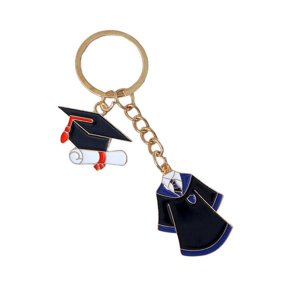 Брелок-подвеска для ключей в виде академического платья из сплава унисекс, брелок ручной работы на сумку для студентов и учителей