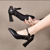 Fashion Fashion Pointed High Heels Women's Shoes Spring New Straight Line with Thick Heel Temperament Women's Fashion Women Shoes
