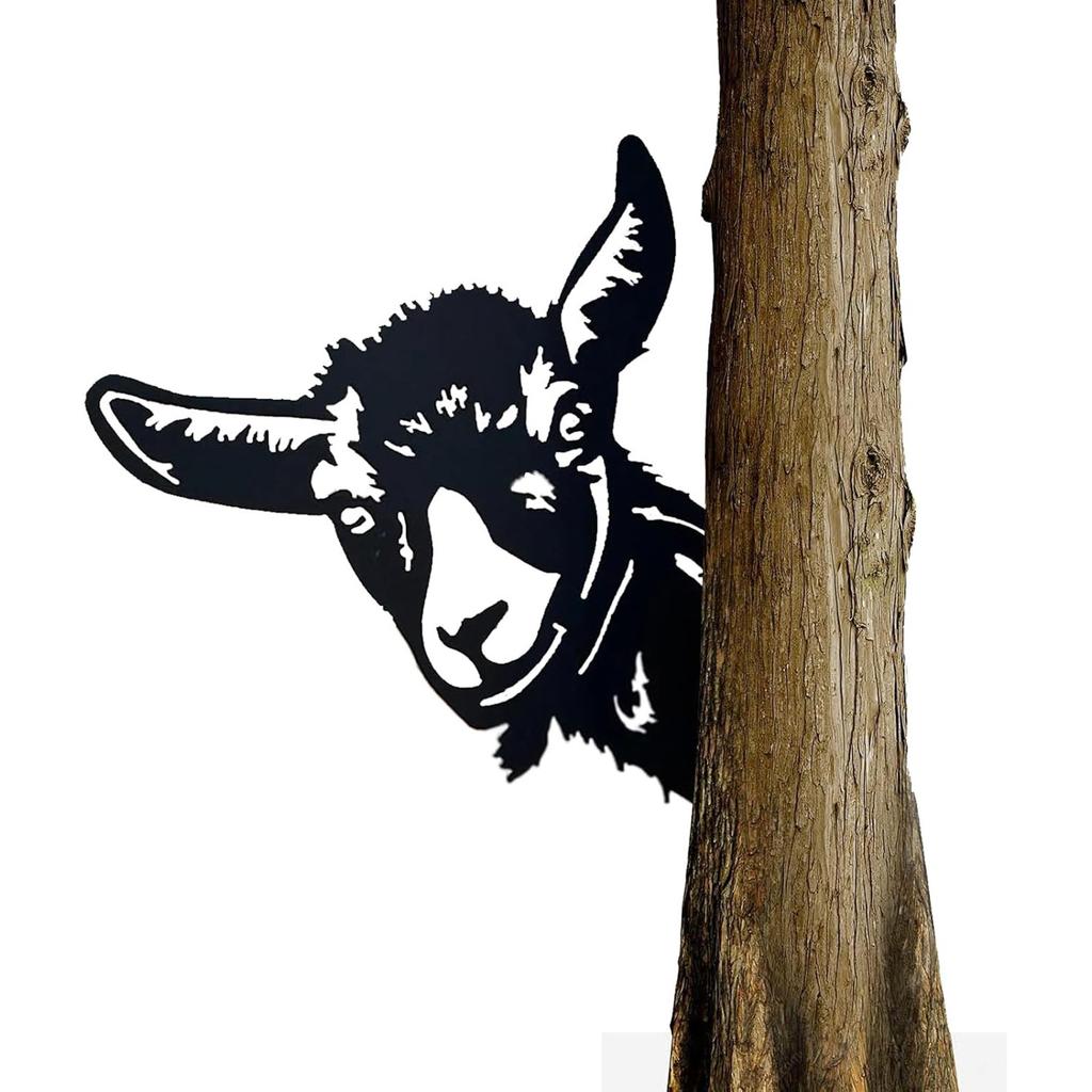 Знаки Peeping Around, забавные животные, металлические знаки, настенное искусство, украшение, наружный декор, садовый забор, украшение двора, патио