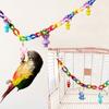 Small Ladder Stand Swing Suspension Bird Toy Set Metal Rope Bird Cage Accessories Parrot Toys