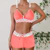 Swimsuit Push Up Women Bikinis Set Lace Up Swimwear Bathing Suit Female Bikini