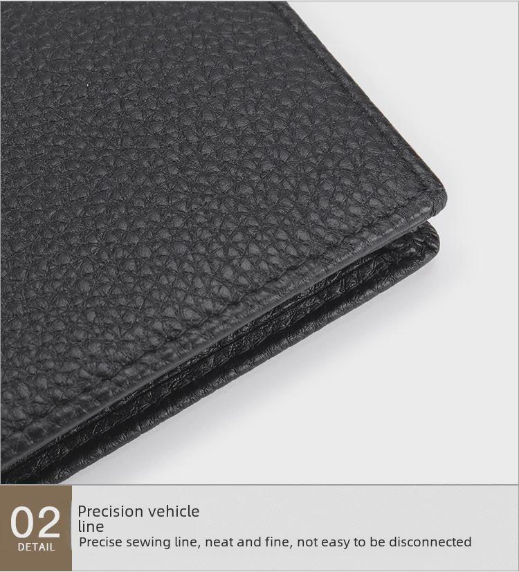 Мужская сумка-визитница из натуральной кожи - Lychee Grain Cowhide, подарочный товар 3302